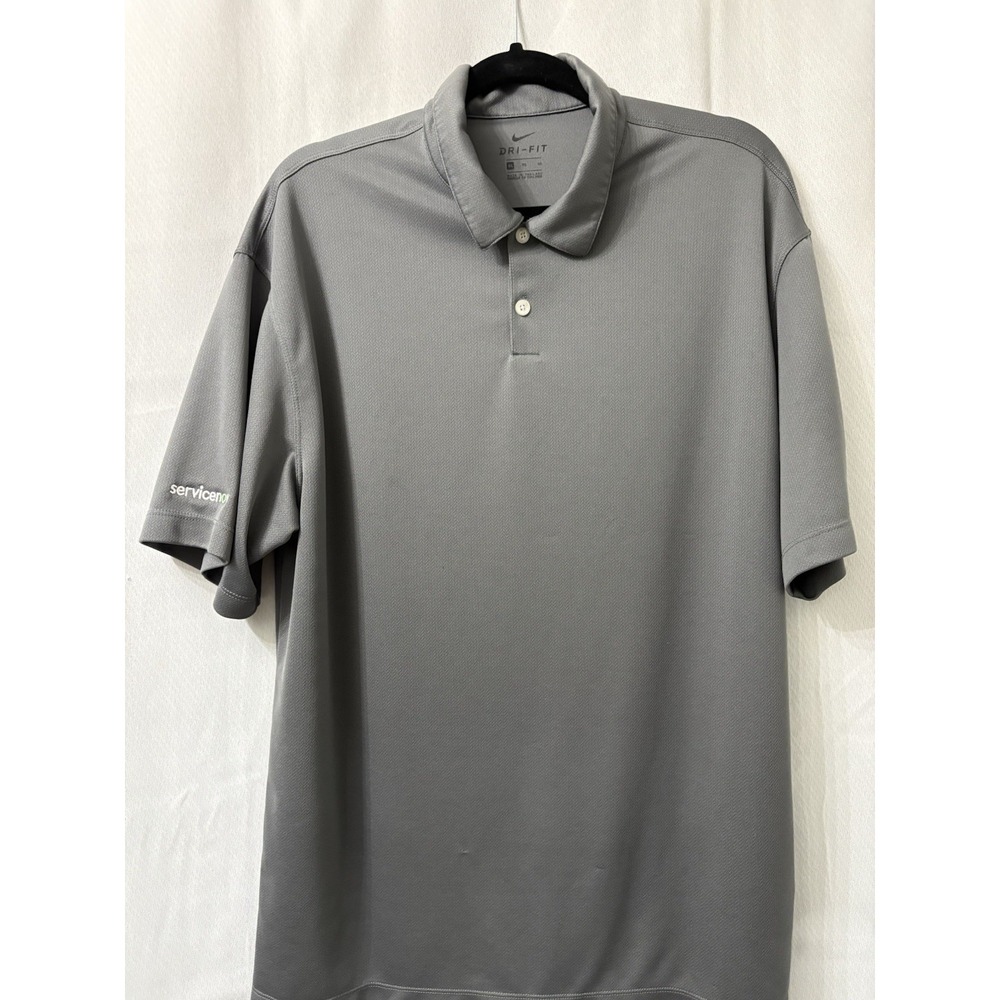 Nike Dri-Fit Mens Golf‎ Shirt Polo GrayShort Sleeve Size XL